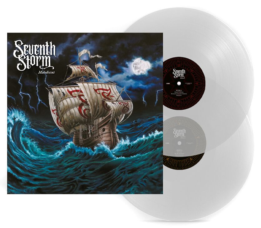 Seventh Storm - Maledictus 2LP. Clear vinyl - only 1000 worldwide!
